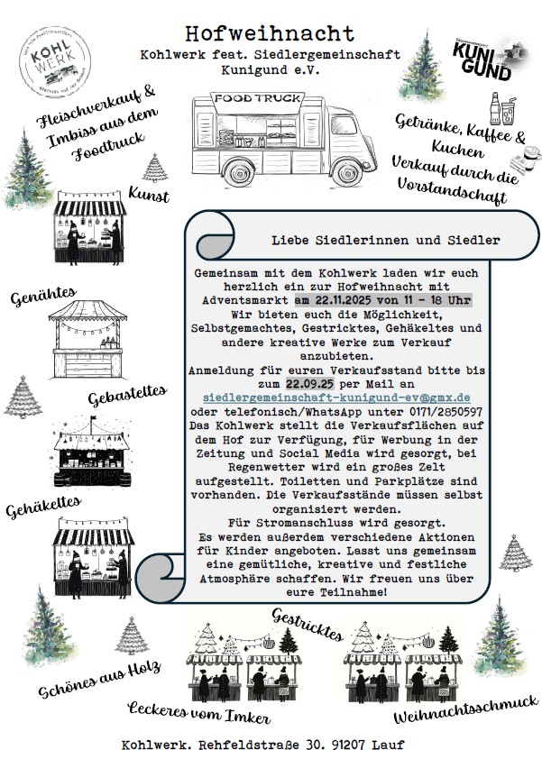 Hofweihnacht Kohlwerk feat. Siedlergemeinschaft Kunigund