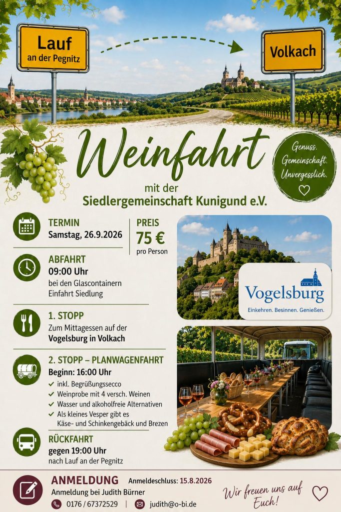 Einladung Weinfahrt